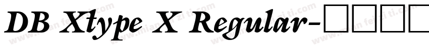 DB Xtype X Regular字体转换